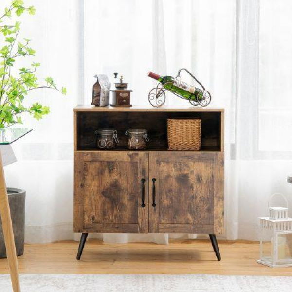 Mid-century Storage Cabinet With 2 Doors