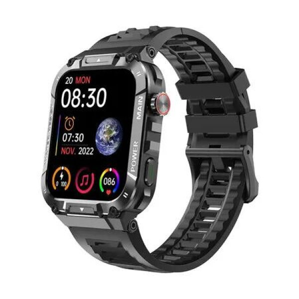 Military Smart Watch for Men 1.96 Inches Outdoor Sports Smartwatch with Answer or Make Call