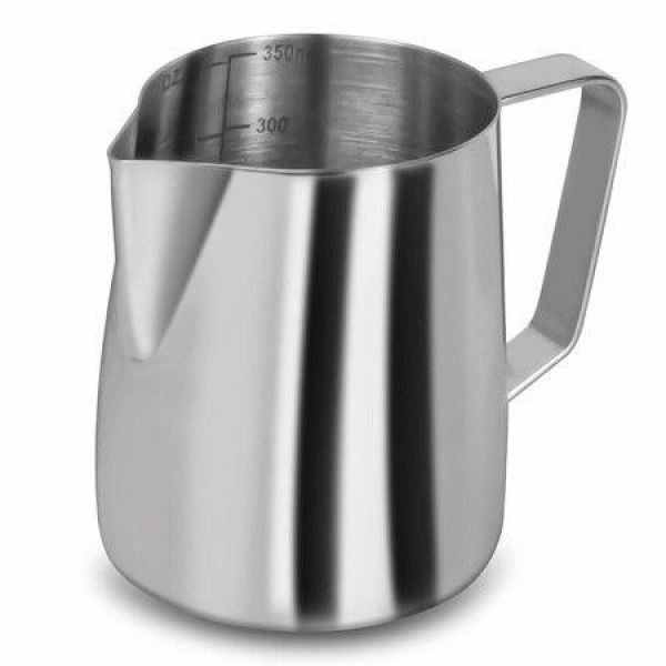 Milk Frothing Pitcher12 Oz 350ml Milk Frother Steamer Cup Stainless Steel Espresso Cup