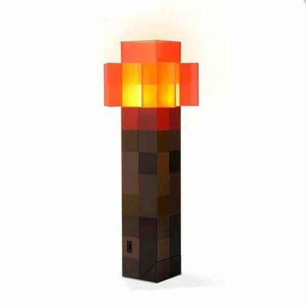 Minecraft Toys Redstone LED Flashlight | USB Rechargeable For Night Light Costume And Role Play.