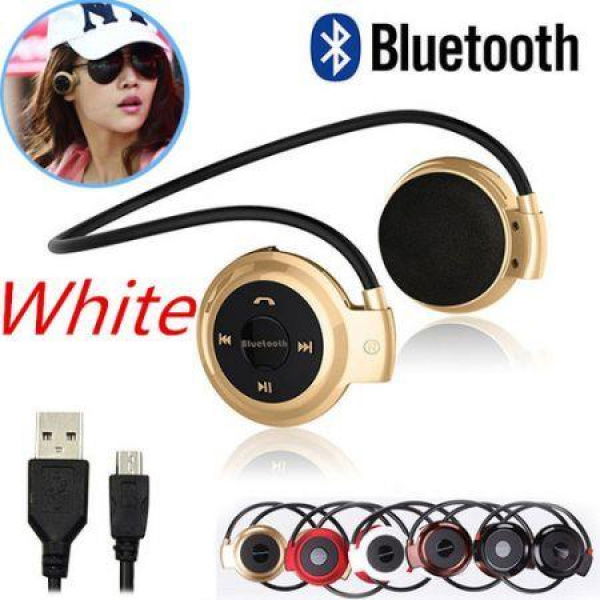 Mini 503 Sport Wireless Bluetooth Stereo Headset Headphone For Samsung IPhone LG - White