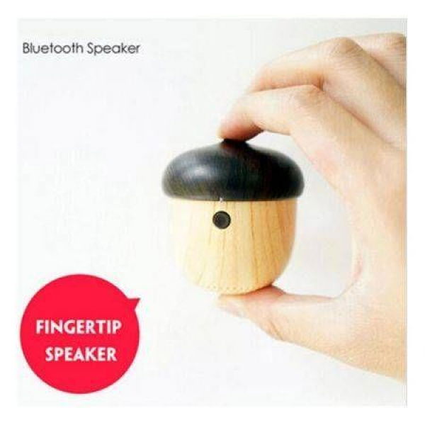 Mini Bluetooth Speaker Wooden Nut Shape Speaker For Phone Backpack Travel