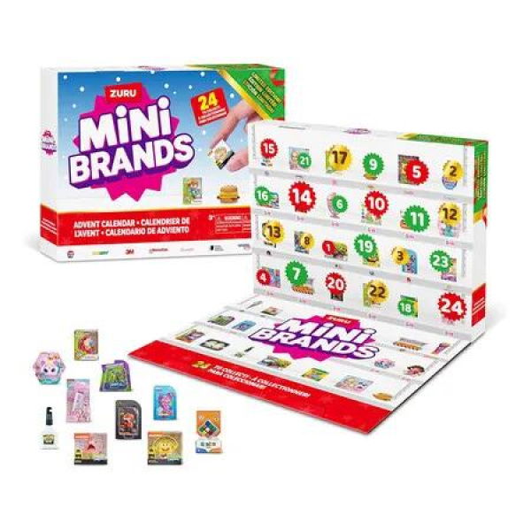 Mini Brands Limited Edition Advent Calendar, Includes Mini Brands, Mini Toys and Foodie Mini Brands, Mystery Collectibles Toys Comes with 24 Minis