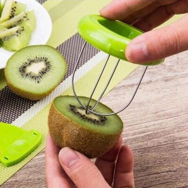 Mini Fruit Kiwi Cutter Peeler Slicer Kitchen Gadgets Tools Kiwi Peeling Tools For Pitaya Green