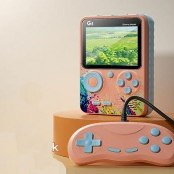 Mini G5 Handheld Game Console Can Store 500 Classic Games. Video Game Consoles Portable Handheld Game Players Game Box (pink).