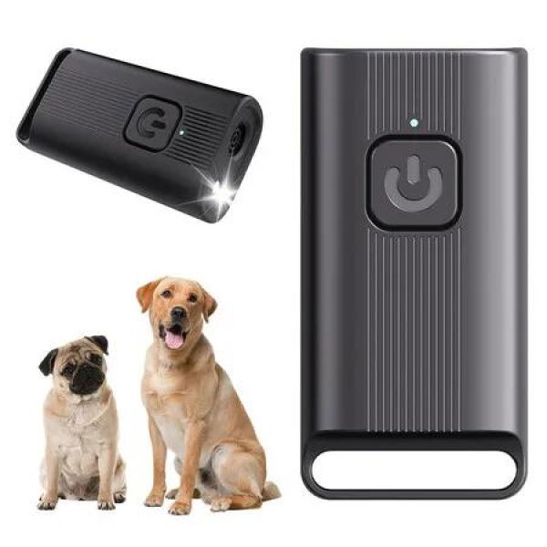 Mini Handheld Anti Barking Device for Dogs, Ultrasonic Dog Training Device, Portable for Dogs Indoor Outdoor Use, 1 Pack Black