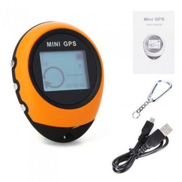 Mini Handheld GPS Navigation Nav For Outdoor Sport Travel Yellow