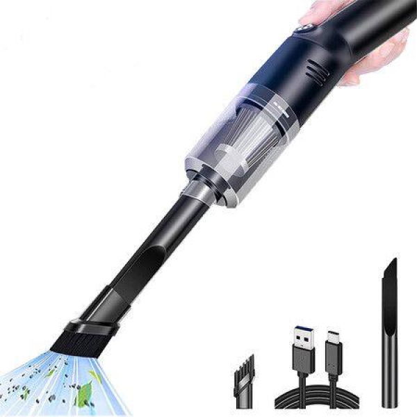 Mini Portable High Power Car Vacuum Cordless Hand Vacuum Rechargeable Cordless Hand Vacuum Handheld Vacuum For Car/Desk.