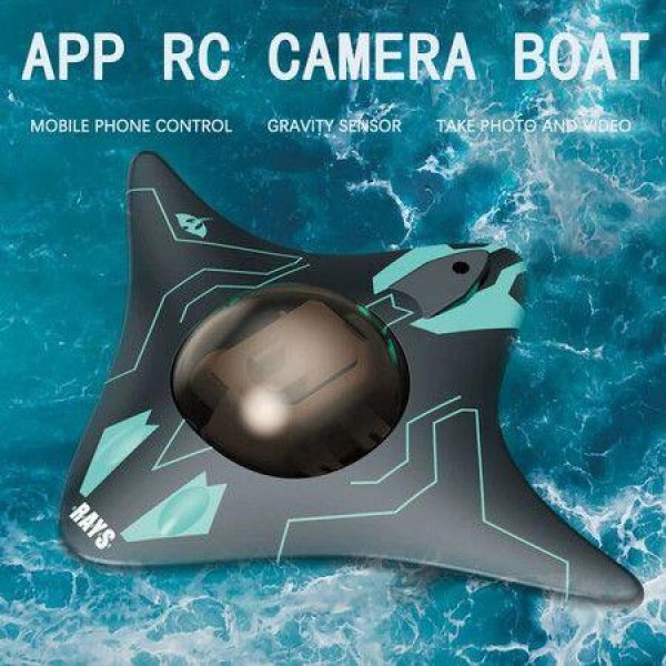 Mini RC Boat Six-way Real-time WIFI App Control Underwater Camera Speedboat Photo Video Remote Control Outdoor Children Toys