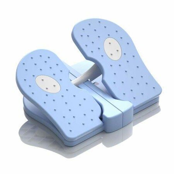 Mini Stepper Under Desk Pedal Exerciser Folding Colorful Foot Pedal Physical Therapy Leg Exercisers Pedal Relieves Varicose Veins (Blue)