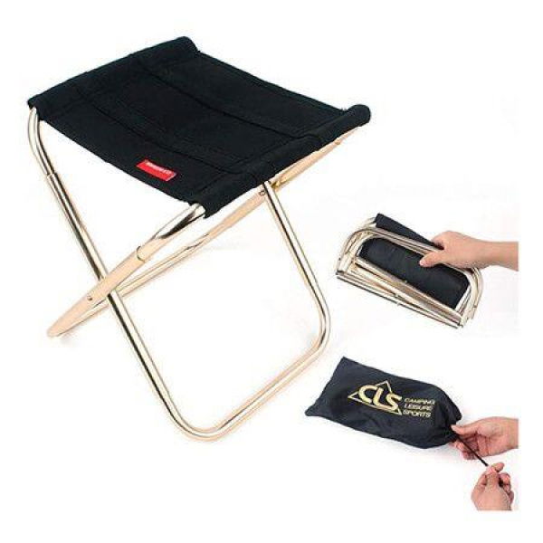 Mini Super Lightweight Portable Folding StoolOutdoor Folding Chair Slacker Chair For BBQCampingFishing