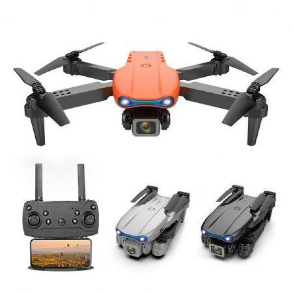 Mini WiFi FPV with 4K 720P HD Dual Camera Air Hovering 15mins Flying Foldable With Dual CameraTwo Batteries Black