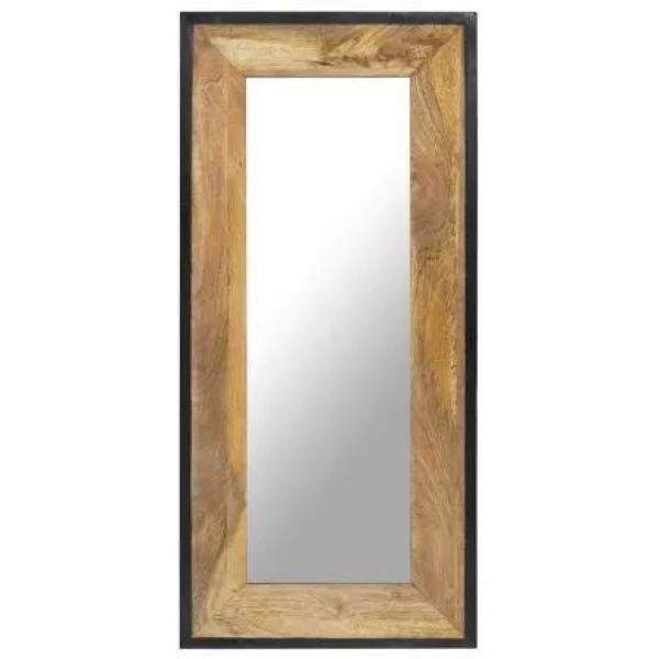 Mirror 110x50 cm Solid Mango Wood