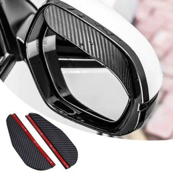 Mirror Rain Visor Eyebrow Side Mirror Visor Rain Guards Side Mirror Covers For Car Universal Fit (2 Pack)