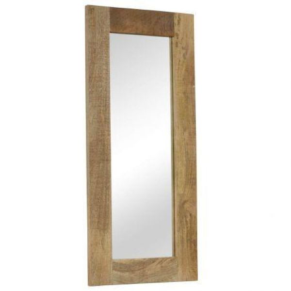 Mirror Solid Mango Wood 50x110 Cm