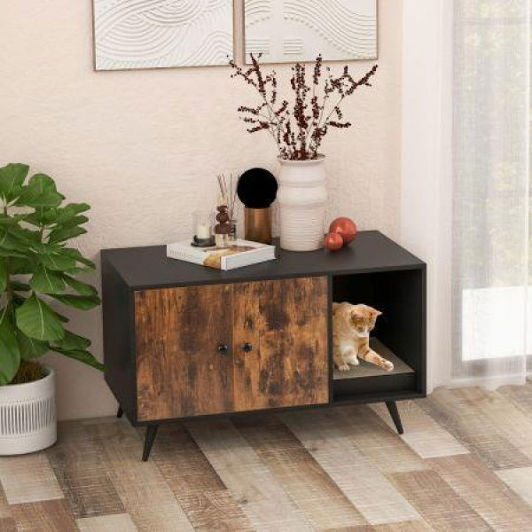 Modern Hidden Cat Litter Box Furniture For Indoor Cats