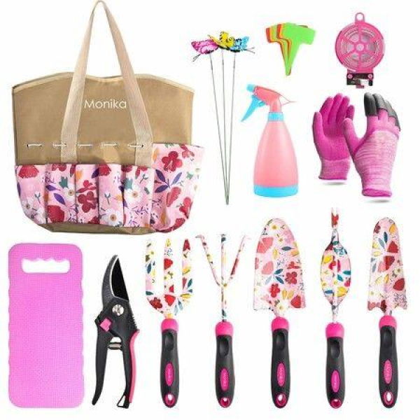 Monika 20-Piece Garden Tool Kit Set Garden Tools For Woman Gifts