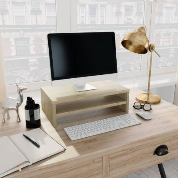 Monitor Stand Sonoma Oak 42x24x13 Cm Chipboard