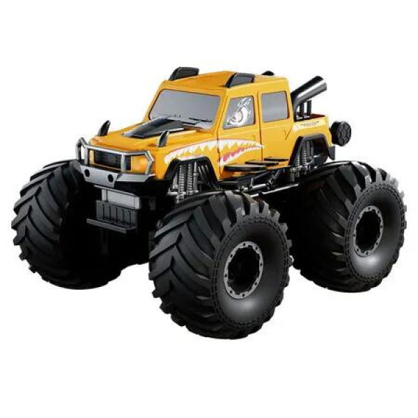 Monster Truck Toys Amphibious Remote Control Car, Waterproof RC Trucks 2.4GHz All Terrain Off-Road Pickup Toy RC Car for Boys and Girls (Yellow)