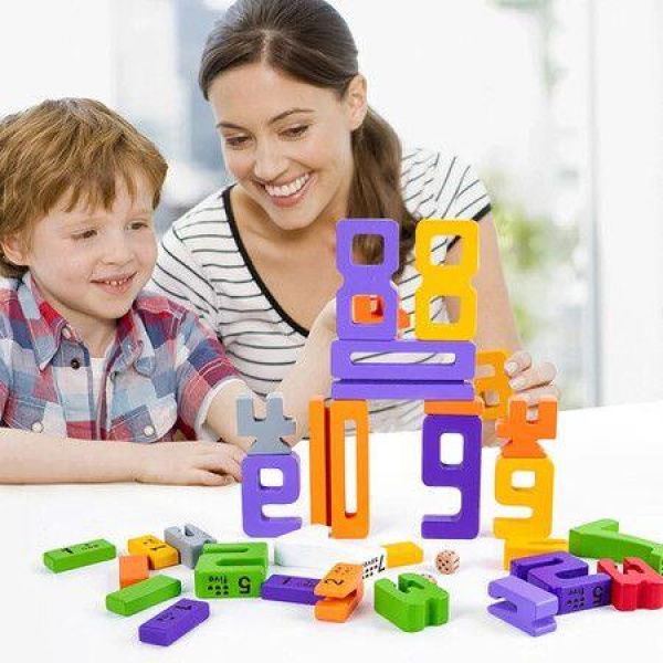 Montessori Rainbow Number Blocks Math Toys Teaching Aids Digital Blokcs Counting Stacking Game Educational Learning Toy For Kids