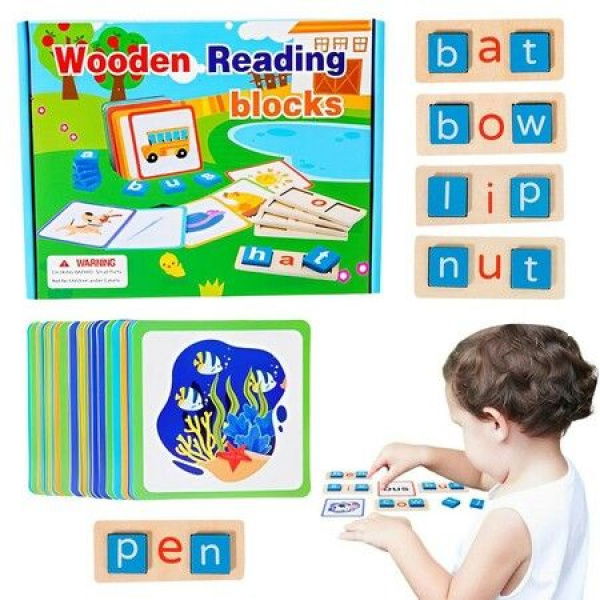 Montessori Spelling Matching Letter Games With Flash Cards Words Alphabet Montessori Toys Preschool Learning Toys Activities For Girls Boys