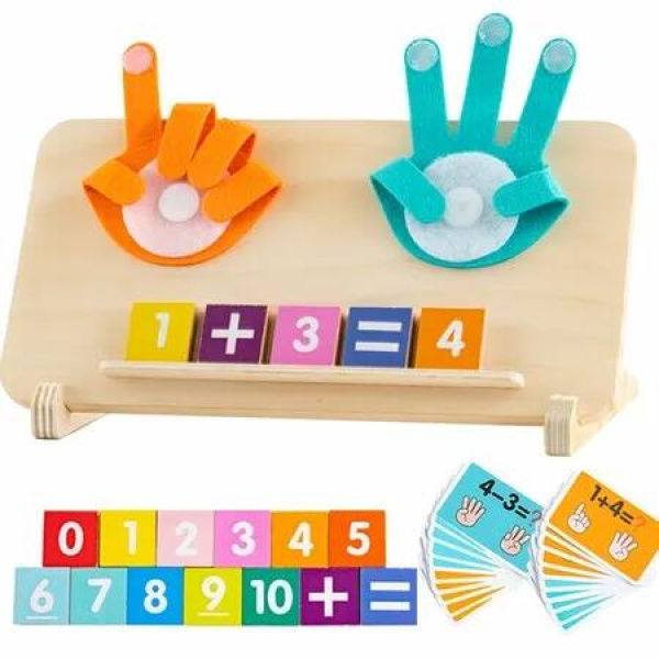 Montessori Toys for Age3+,Preschool Learning Toys,Educational Math manipulatives Number Counting Blocks,Birthday Christmas Stocking Stuffers