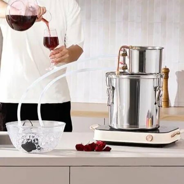 Moonshine Still 3 Gal Water Alcohol Distiller Brewing Kit Stainless Steel