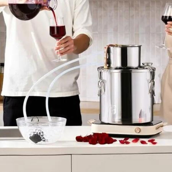 Moonshine Still 5 Gal Water Alcohol Distiller Brewing Kit Stainless Steel