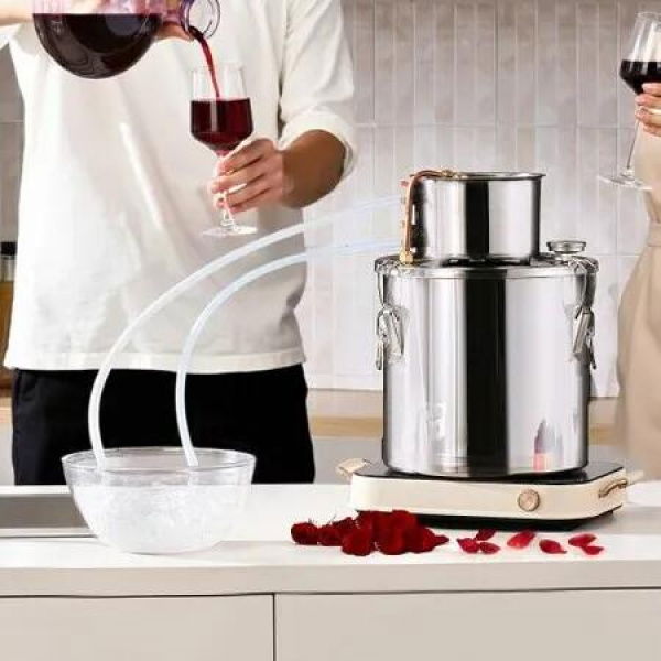 Moonshine Still 5 Gal Water Alcohol Distiller Brewing Kit Stainless Steel