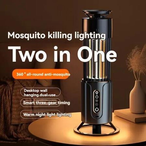 Mosquito Killer Lamp Insect Fly Trap Camping Lantern USB Timing Electric Mosquito Swatter Outdoor Insect Killer Repellent