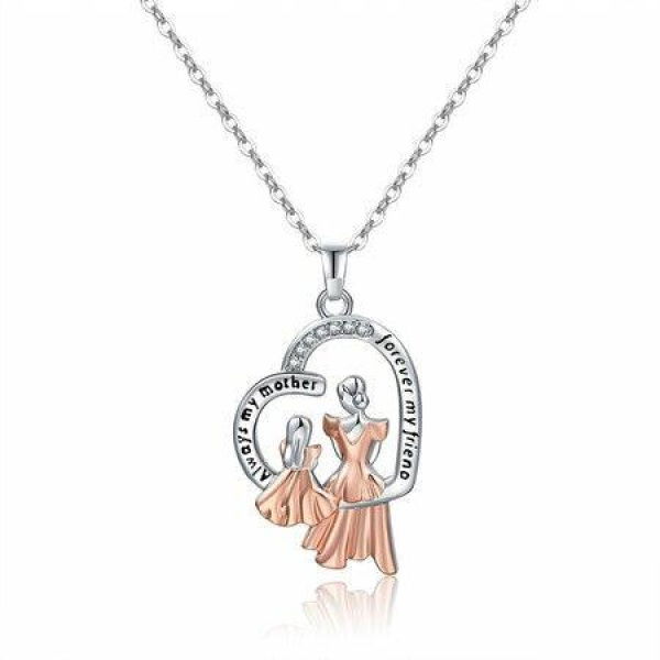 Mothers Day Gift Ideas Pendant Copper Zirconia Necklace Birthday Gifts For Mom Women From Daughter