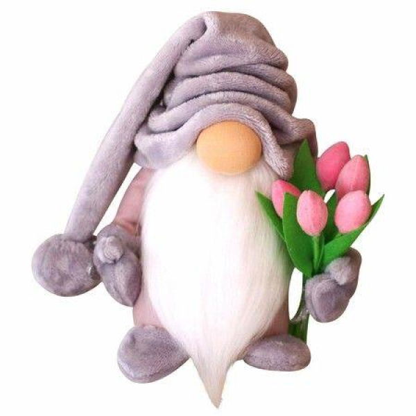 Mothers Day Gnome Faceless Doll Gifts Bedroom Living Room Desktop Decoration Kitchen Decor Swedish Gnome Plush Decorations Elf Standing Post Home Decor For Mom (Grey 1PC)