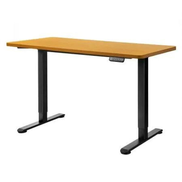 Motorised Standing Desk Adjustable 120cm Natural 800x 1.5MM