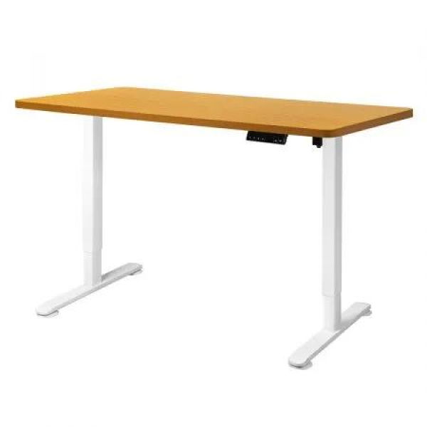 Motorised Standing Desk Adjustable 140cm Natural 1000x 1MM