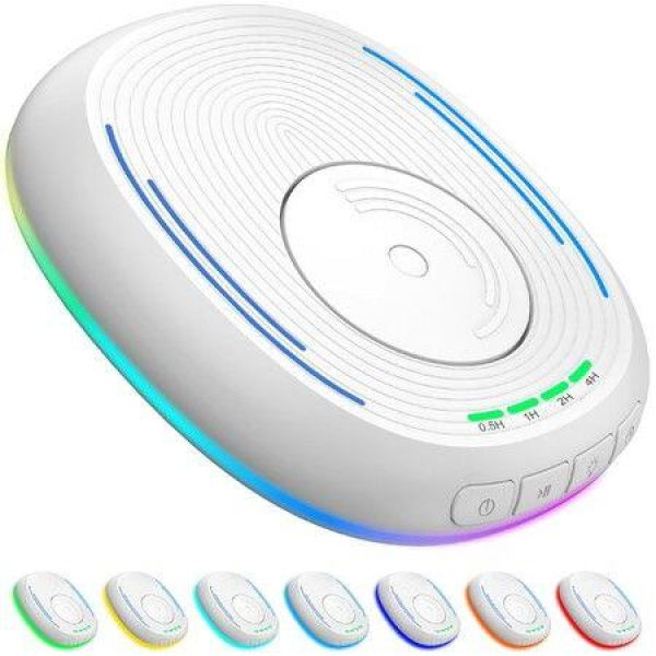 Mouse Jiggler: Undetectable Mouse Mover Device With Timer ON/Off Switch RGB Breathing Light Mouse Wiggler For Preventing Computer Laptop Screen Sleep (White)