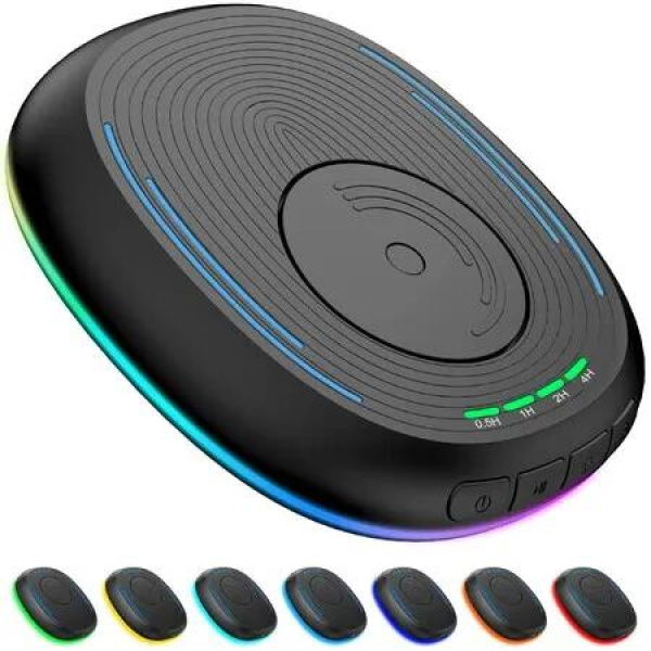 Mouse Jiggler Undetectable Mover Device Timer ON Off Switch RGB Light Wiggler Prevent Laptop Screen Sleep Black