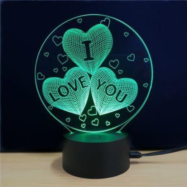 M. Sparkling TD078 Creative Love Day 3D LED Lamp