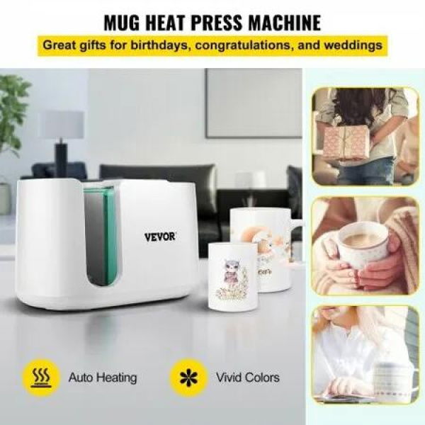 Mug Press Machine Automatic Heat Press Sublimation Printing 11-15oz Cup