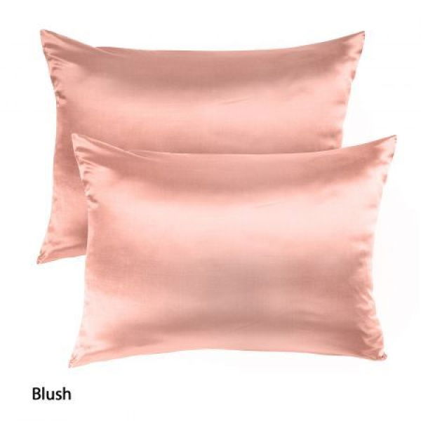 Mulberry Silk Pillowcase Twin Pack - Size: 51x76cm - Blush.