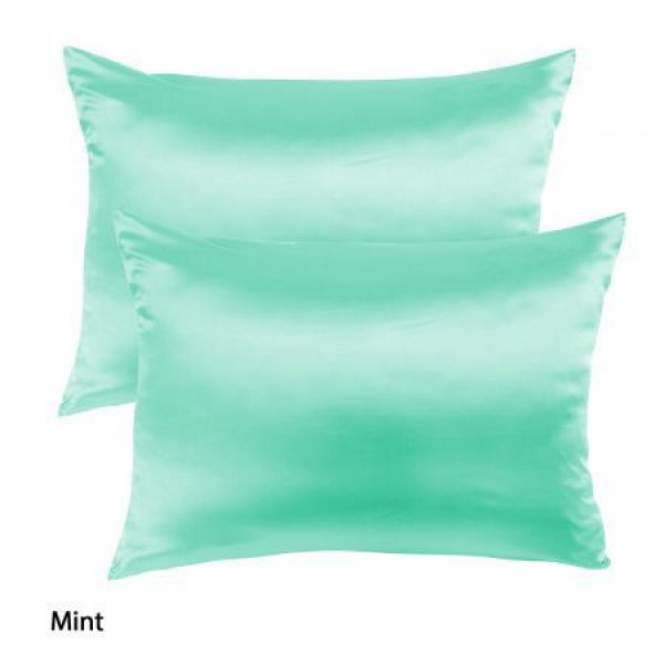 Mulberry Silk Pillowcase Twin Pack - Size: 51x76cm - Mint.