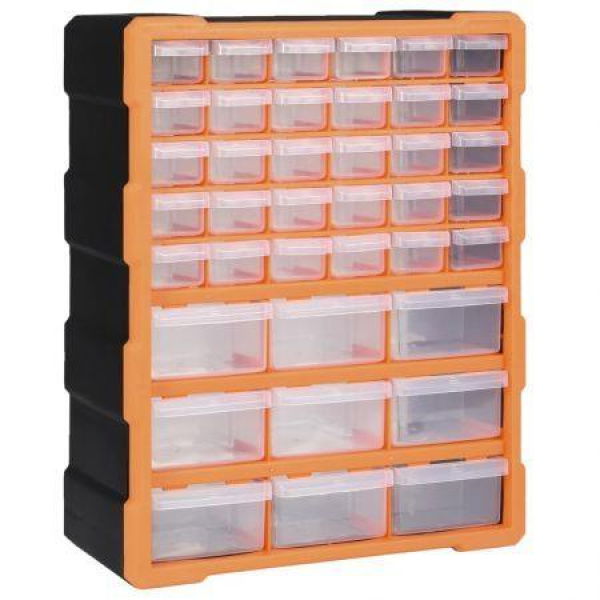 Multi-drawer Organiser With 39 Drawers 38x16x47 Cm