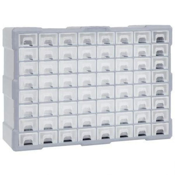 Multi-drawer Organizer With 64 Drawers 52x16x37.5 Cm