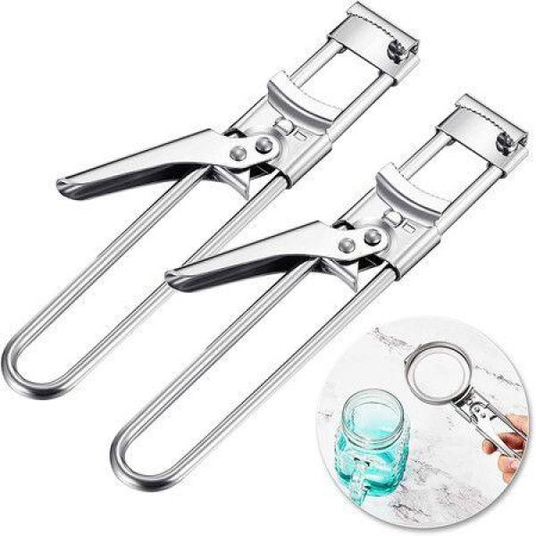 Multi-Function Stainless Steel Can Opener With Handle Manual Jar Opener And Kitchen Accessories (2 Pieces)