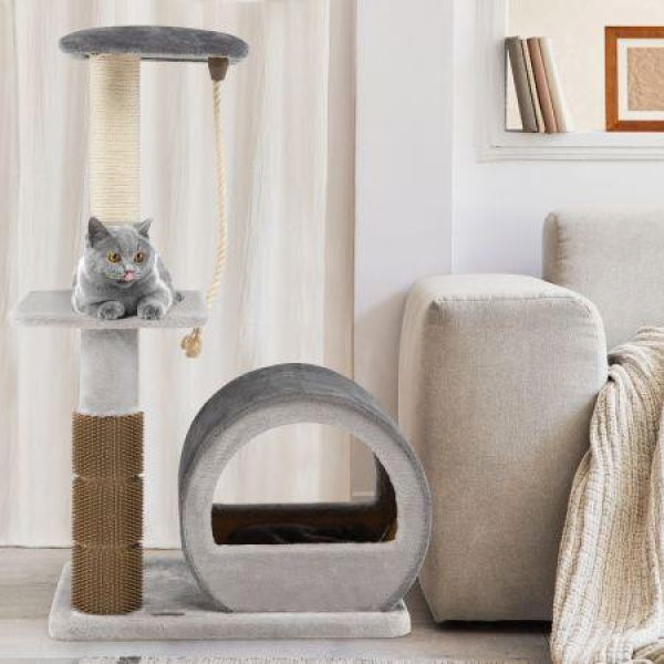 Multi-level Cat Tree Tower With Top Perch For Pet