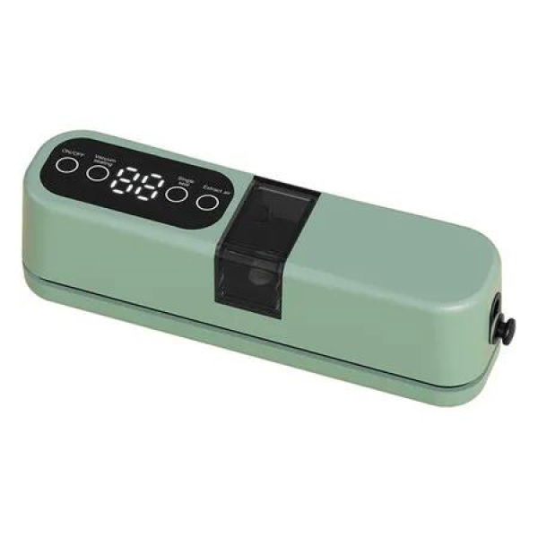 Multifunction Cordless Vacuum Sealer, Rechargeable Bag Sealer, Food Storage, Handheld Vacuum Sealer for Food Preservation (Green)