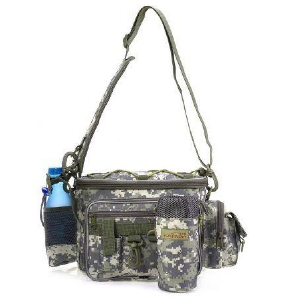 Multifunction Lure Waist Pack Fishing Tackle Messenger Bag