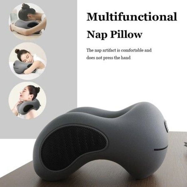 Multifunction U Shaped Memory Foam Neck Pillow Slow Recovery Soft Stroke Pillow For Sleeping Cervical Health Massage Pillow