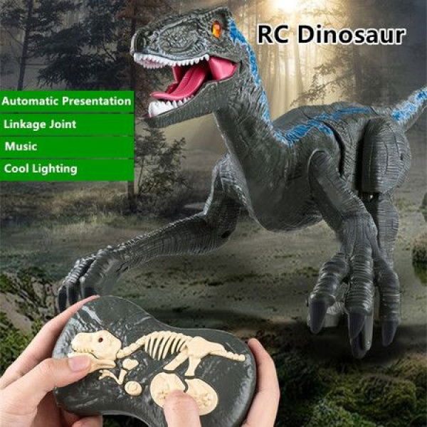 Multifunctional Dinosaur RC Dinosaur 2.4G 5CH Simulation Dinosaur Sound And Light Multi-Link Joint Remote Control Dinosaur.