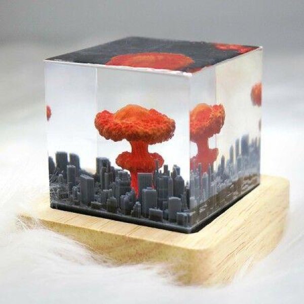 Mushroom Cloud Nuclear Explosion Lamp, Atomic Bomb Model Atmospheric Lamp,Children's Room As Well As Living Room Decoration, Creative Christmas Gifts For Friends