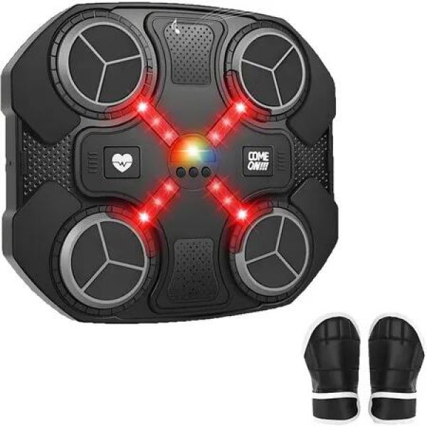 Music Boxing Machine Sport ToysWall Mounted Bluetooth Smart Punching Target Toys,Training Pad Toy with Boxing Glove,Ideas Toys for Boys Girls Kids Age3+